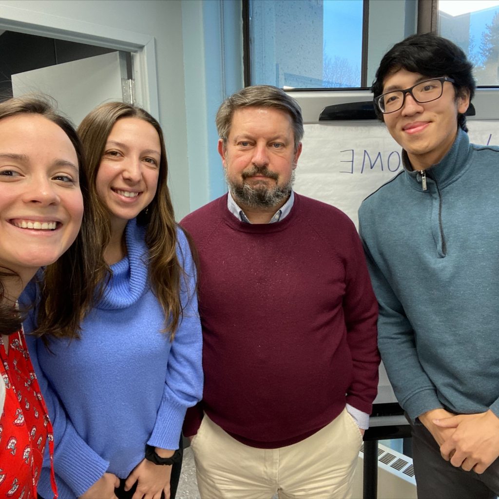 IE Team (Left to Right: Audrey Ellis, Stella Vlahakis, Mike Swiniarski, and Andrew Nguyen)